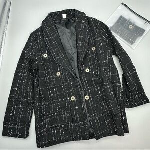 Girls Long Sleeve Coat Jacket Plaid Print Kids Tops Outwear w/matching Bag